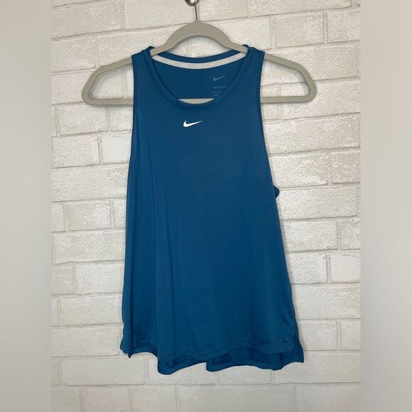 Nike Women’s Blue Workout Tank Top Dri-Fit - Picture 8 of 8